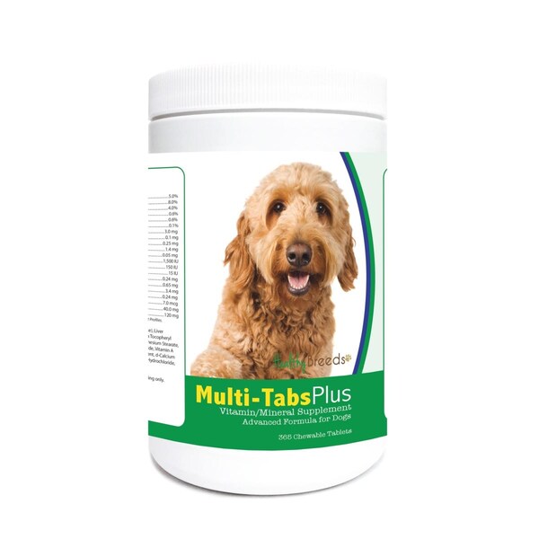 Healthy Breeds Goldendoodle Multi-Tabs Plus Chewable Tablets, 365PK 840235122890 - main